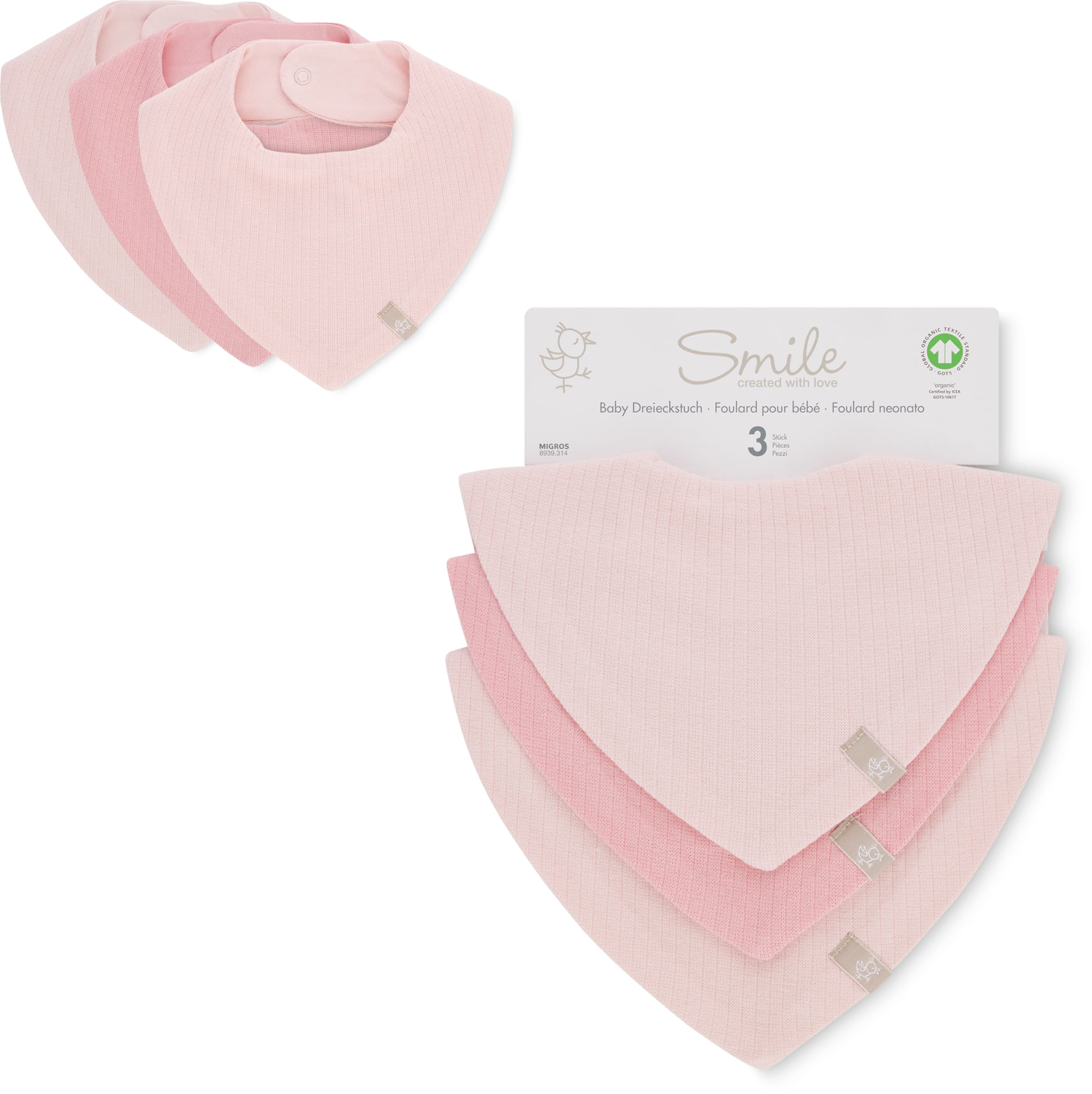 Baby Dreiecktuch Trio-Pack